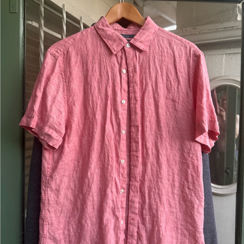 Perry Ellis Casual Pink Button Down Shirt